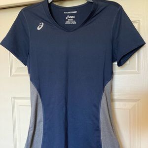 Asics Motion Dry Navy Blue Workout Shirt